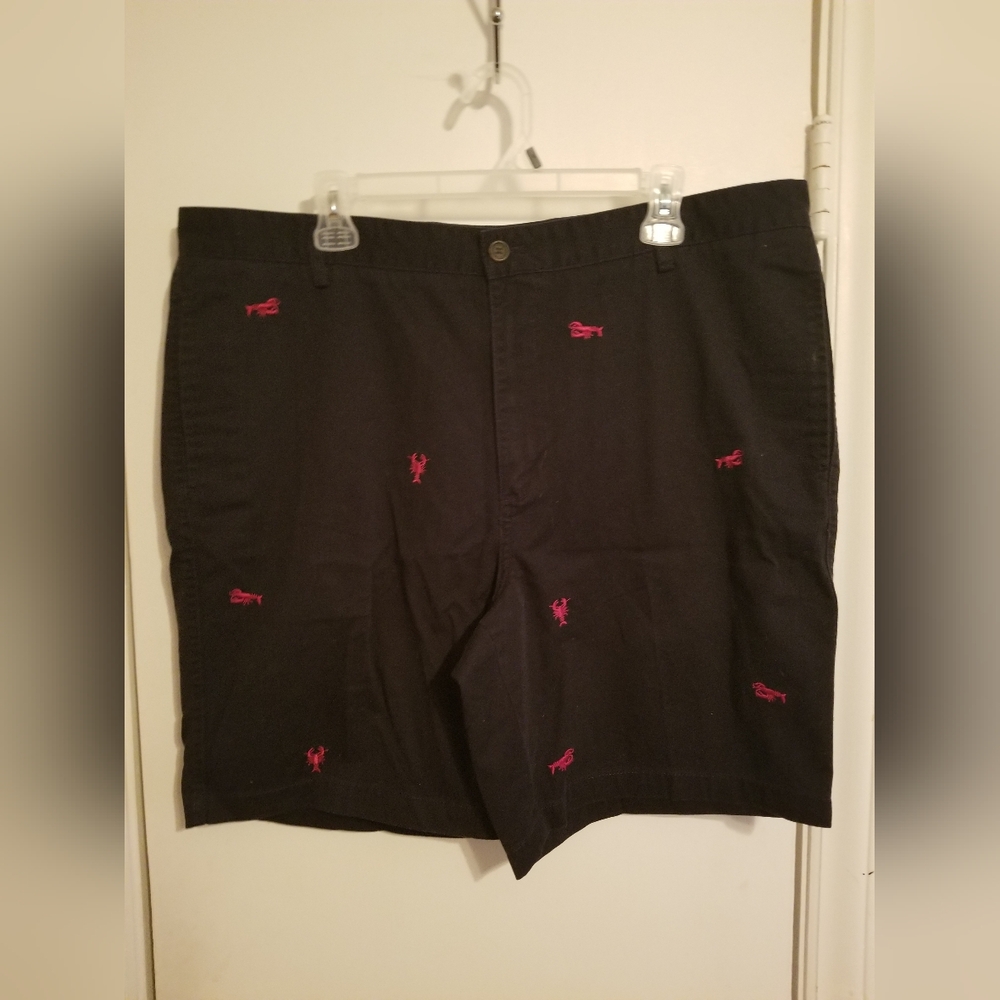 🤑🌭🍍Chaps Navy Lobster Embroidered Shorts. Size 40.